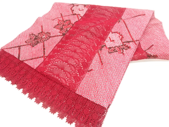 JAPANESE SHAWL / LACE / SHIBORI / FLOWER